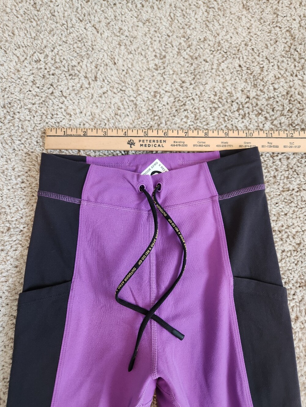 Outdoor Afro x REI Co-op 7/8 Colorblock Leggings Size XS - Picture 5 of 7